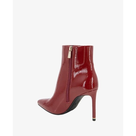 Quincy Patent Heel Ankle Bootie Rio Red Size 9 New MSRP $169 - Picture 2 of 3